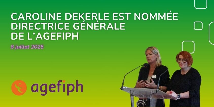 Photo avec Caroline Dekerle et Marlène Cappelle, Déléguée Générale Cheops