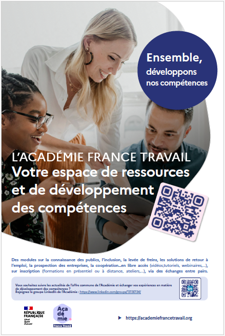 Affiche officielle de l'Académie France Travail