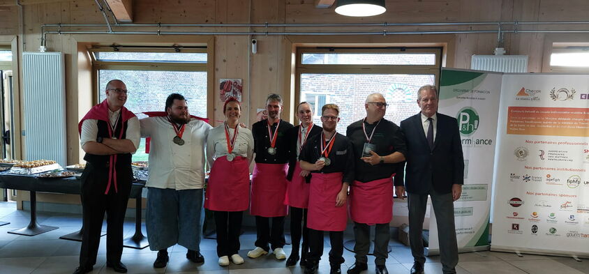 L'équipe gagnante du 1er prix